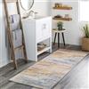 Livabliss Sarasota Moderno Astratto - Soggiorno, Sala da Pranzo, Camera da Letto Adulti e Ragazzi, Cucina - Design Marmo Screziato Multicolore, Morbido Pelo Corto 80x220 cm - Blu, Senape