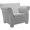 Kartell Poltrona Bubble Club, Polietilene colorato in Massa, Grigio Chiaro, 102 x 78 x 75 cm