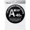 LG AI DD F4R9009TPWC Lavatrice 9kg Classe A -40%, Carica Frontale Serie R9, 1400 Giri, AI Wash, TurboWash 360, Lavaggio a Vapore con Antipiega, Wi-Fi, Libera Installazione, Bianca