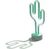 Muitomas, Lampada Neon da Scrivania, Scritta al Neon da Tavolo con Luce Colorata e Brillante, Decorazione per Ufficio o Studio a Forma di Cactus, Potenza 5W, Input 5V/1A
