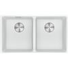 Franke Lavello da Incasso Fragranite 2 Vasche Sottotop 753 x 443 mm Maris Bianco MRG 120-35-35 125.0686.735 Sostituisce il 135.0665.825