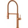 Franke Pescara Semi-Pro - 115.0741.724 Miscelatore Cucina da Incasso Monocomando con doccia mobile effetto spray e canna girevole finitura Copper