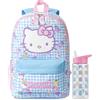 Get Trend Hello Kitty Zainetto Bambina Zip, Zaino Scuola Set con BPA Free Flip Top Borraccia con Cannuccia Idea Regalo Scuola (Multi Hello Kitty)