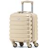 Flight Knight Lightweight 4 Wheel ABS Hard Case Valigie Bagaglio a Mano in Cabina Approvato Per Oltre 100 Compagnie Aeree Tra Cui Easyjet E Dimensioni Massime Per Vueling E Wizz Air 40x30x20cm