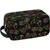 Ackutea Beauty case da viaggio per ragazzi e bambini, impermeabile, da appendere, per uomini, borsa da barba con grande capacità, per bagno, sport, doccia, Controller di gioco colorato, Bagagli per bambini