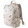 Hixingo Zaino per Bambini Piccoli e Elementari 3-12 Anni, Zaino Scuola per Ragazze e Ragazzi Leggero e Spazioso per All'aperto Scuola Materna e Nido (Dinosauri beige,38x28x12cm)
