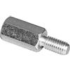 PB Fastener S45530X45, bulloni distanziatori (L) 45 mm, 7 M3 x 6, in acciaio zincato, 10 pezzi