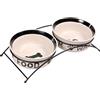 Trixie Eat on Feet! Doppia ciotola con supporto per cani - 2 x 1,6 l