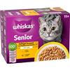 Whiskas Senior buste 24 x 85 g - 11+ Selezione Carni Bianche in Gelatina