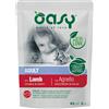 Oasy Wet Cat Chunks Oasy Adult Bocconcini in Salsa Buste 12 x 85 g - con Agnello