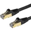 StarTech.com Cavo di Rete Ethernet Cat6a - Cavo Schermato STP da 50cm - Nero