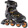Nils Extreme ABEC9 - Pattini in linea da uomo, 80 mm, taglia 42-45, colore: Arancione (42)