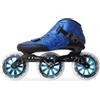 funifuni Pattini da velocità in fibra di carbonio blu 3x100mm per uomini e donne adulti, pattini da corsa in linea, ruote in PU con cuscinetti ABEC-9 per pattinaggio su pista e fitness