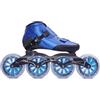 funifuni Patins de vitesse en fibre de carbone bleu 3 x 90 mm pour hommes et femmes, patins de course en ligne professionnels, roulements ABEC-9, roues en PU pour le fitness en plein air et la rue
