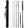 Generico Traveller + Spinning Casting Lure Canna da pesca 2.1/2.7/3.3m T1000 Baitcasting 5-60g Lunghezza regolabile con borsa a tubo(Cast3.3m Var3.0m2.7m)
