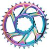 SkyjOy Monocorona MTB Resistenza della Corona for Bicicletta Corona for a Montaggio Diretto Ruota for Catena Stretta e Larga(Colorful 38T)