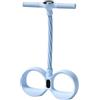 Generic Estrattore a pedale, elastico a 6 tubi con manico, fasce di resistenza per piedi con maniglie, per donne, addome, vita, braccia, gambe, yoga, casa, palestra, allenamento fitness