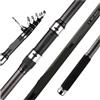 Generico Canna da pesca telescopica surf Spinning Canne viaggio alla carpa 4.5/5.0/6.0m Potenza 80-150g Lancio Surfcasting Polea(4.5M)