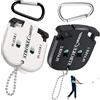 Mount Kumgang 2 Pezzi Segnapunti Golf, Contatore di Punteggio di Golf con 2 Moschettoni Contatori di Colpi del Giocatore Contatore Manuale Conta Buca Golf per Conteggio, Punteggio Golf Eventi Sportivi