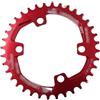 SkyjOy Monocorona MTB Corona for Bicicletta MTB for Ruota di Alimentazione Catena for for Bici Disco Circolare Parti for Ciclismo Sostituzione Singola velocità Ricambio 32/34/36/38T 96BCD(Red,36T)