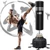 Dripex Sacco da Boxe da Terra, 178cm con Base a 25 Potenti Ventose Riempibile 80kg Sabbia / 60kg Acqua Pugilato Kickboxing Autoportante MMA Thai per Adulti (Spedizione in 2 Pacchi Separati)