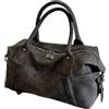 Genérico Borsa a tracolla casual - Tote vintage in pelle PU da 14,17 pollici | per palestra con tracolla per la spalla, spaziosa per il fine settimana per IR shopping, spostamenti, b, Consulte la descripción