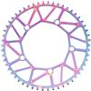SkyjOy Monocorona MTB Corona for Bicicletta 130BCD for Bici Pieghevole Ruota dentata Stretta e Larga for 9 10 11 velocità 46T 48T 52T 54T 56T 58T Bicicletta(Colorful 50T)