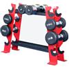Generico Solo Supporto For Manubri, Espositore For Kettlebell/bilanciere A 2 Livelli, Deposito For Attrezzature For Allenamento Di Forza, Capacità Carico 330 Libbre, Può Contenere 8-16