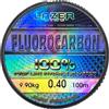 LAZER LINE Filo da Pesca Trasparente Fluorocarbon 100m DIA 0,40mm Test 9,9kg - Lenza da Pesca Trota Lago Carpa Luccio - Lenze Spinning per Aqua Dolce e Salata - Method Feeder Kit - Fishing Accessories