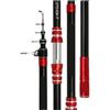 Generico 2.7M-4.5M Spinning Power Esca Lancio Pesante Surfcasting Canna da Baitcasting Pesca Telescopica 20kg, 10-50Lb Surf Viaggio(2.7 m)