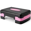 SiaBiced Stepper per Allenamento Aerobica, Pedana Step Regolabile in Altezza con Piattaforma Antiscivolo, Pedana ritmica per bambini singola - Nero e blu