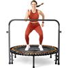 MXL MaXimus Life MXL FIT Bounce PRO XL Bungee Rebounder con maniglia per barra di stabilità - Mini trampolino da interno di alta qualità, rimbalzo silenzioso a basso impatto, semi-pieghevole con gambe pieghevoli in