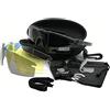 Tryway Occhiali di protezione tattici professionali polarizzati balistici M 3.0 UV400 occhiali di protezione telaio tiro gafas sport all'aria aperta escursioni in bicicletta paintball occhiali (Nero 4lenti)