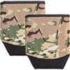 ZJIEYU Sacca Tattica MOLLE per Scarico, Tasche di Recupero Caricatori per Cintura, Design a Cordino Impermeabile, per Attrezzatura Militare Airsoft Paintball e Caccia(Brown)