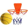 Generic Pallacanestro morbido al chiuso, basket tranquillo,Nessun basket sonoro con cerchio - No Noise Sport Ball, Soft Bounce Equipment for Home Gym Apartment, Door or Wall Mounted
