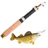 Generisch Canna da pesca sul ghiaccio, accessorio per canna da pesca telescopica, 60 cm, leggera canna da pesca invernale, per acqua salata, acqua dolce, lago, kayak, barca, trota, crappie, panfish