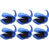 Generic Fascette per canna da pesca, 4,5 x 3 x 1,5 cm, 80 g, in ABS (set da 6 pezzi), clip antiscivolo, riutilizzabili, organizer per attrezzatura da pesca, per jigging, pesca a traina, casting