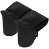 Lurrose 2 Coperture Manubrio per Bicicletta Balance Bike, Rivestimento Imbottito Nero, Leggero e Antiurto, Adatto a Diverse Occasioni di Pedalata