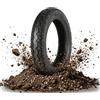 Generic 14x2.50 Copertone Tubeless, Pneumatico per Bici Elettrica Rinforzato, Ricambio Vuoto Anti-Foratura per Scooter, Battistrada Profondo Fuoristrada, per E-Bike