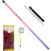 Generic Canna da pesca telescopica,Canna da pesca ultracorta per ruscello, bastone da viaggio antiscivolo per principianti, campeggio, kayak, surf, mare, escursionismo, lago fiume navigazione