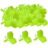 LIXSAZSE Innovativa protezione per ami a tre punte da pesca che garantisce la sicurezza degli ami durante il trasporto, contribuendo anche a prevenire lesioni, Giallo fluorescente, 1.6x1.7x0.45 cm