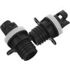 HAPINARY Adattatore Valvola Aria 2 Pezzi per Kayak e Paddle Board, Collegamento Rapido, Tenuta Forte in PVC per Avventure All'aperto al Mare