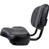 Generic Sella per bicicletta ampia e confortevole con schienale, sella per bicicletta oversize con memory foam, sedile per triciclo impermeabile per un maggiore supporto in bicicletta