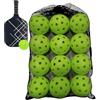 Generic Palline da allenamento da baseball,12 pezzi Attrezzature da lancio - Palline cave a flusso d'aria e borsa a rete a corda, per interni esterni, giardino, casa, scuola, spiaggia