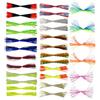 Generic Kit di gonne in maschera, gonne modellistiche - Vasche da cambio gonna in silicone - 30 confezioni esche gabbioni per pesca a pesca a pesca a basso ghiaccio.