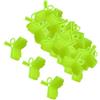 KIXZSAZ Il foro di drenaggio impedisce l'accumulo di umidità nelle coperture protettive per ami a tre punte, garantendo che gli ami rimangano in posizione, Giallo fluorescente, 1x1.3x0.4 cm