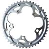 SkyjOy Monocorona MTB Corona for Bicicletta Doppia Ruota dentata 110 BCD Ruota for da Strada for Bici Pieghevole Argentata(Outer 46T)