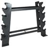 Generico Rastrelliera For Manubri Pesanti A 2 Livelli, Supporto For A Testa Esagonale/rotonda, Display For Riporre Le Attrezzature Da Palestra, Capacità Di Carico 100 Kg Può Contenere 8-16