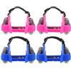PartyKindom Scarpe da Pattinaggio Luminose Regolabili, Pattini a Rulli da Allenamento per Esterni Ruote Visibili, Scarpe da Skate Stabili e Leggere per Principianti, Set da 2 Paia (blu +