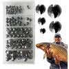 Generic Peso in Piombo Pesca,Pesca Splitshot,Peso di pesca al bar regolabili, Piombe 110 pezzi - Piombe da pesca al bar di 5 dimensioni, peso di pesce gatto spaccato, assortimento di piombo per acqua do